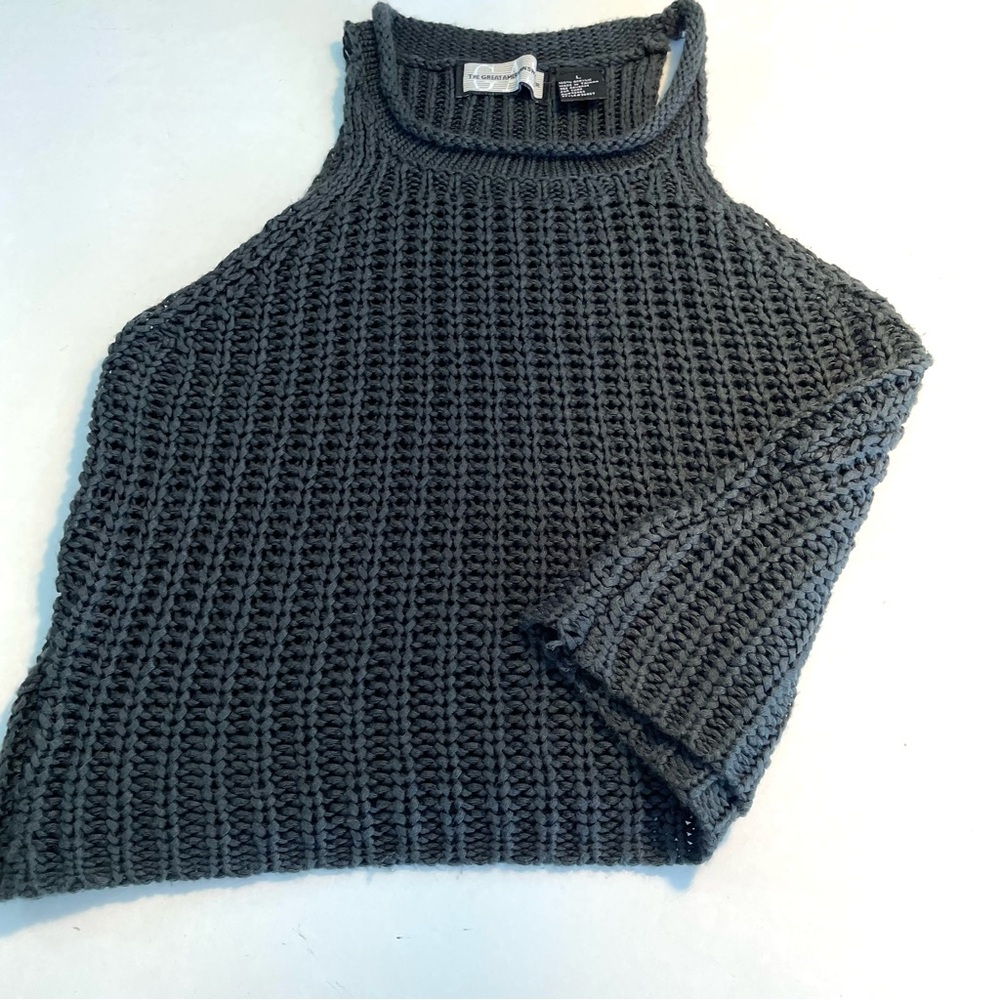 The great American sweater, large, dark gray